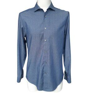 Calvin Klein Steel+ SZ 15 Slim Fit Men's Button Up Grey Shirt ⚡️BUY 3 for $55⚡️